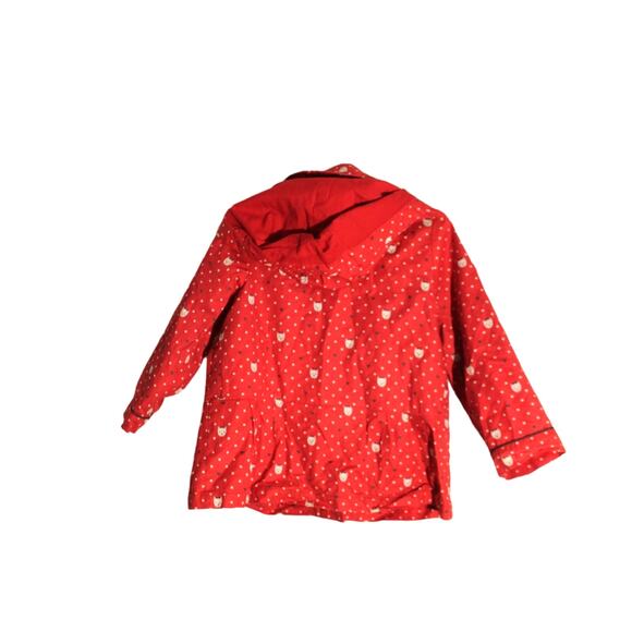 Sergeant Major Red Kitty Print Windbreaker/ Raincoat sz 3Y - Picture 2 of 3